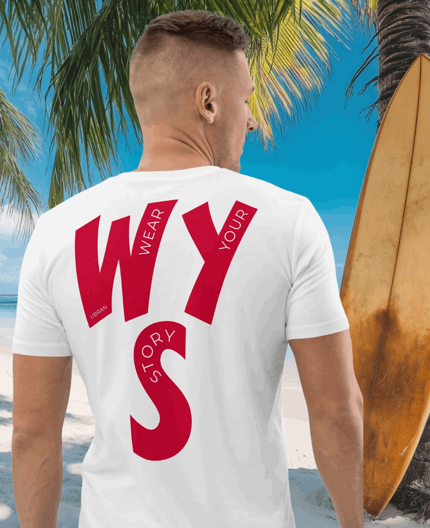 Men's Wear Your Story Premium T-Shirt (Crimson)