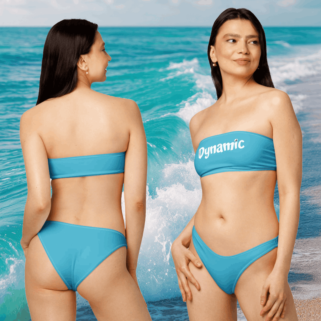 Dynamic Moon Bandeau Bikini (Bright Summer Sky)