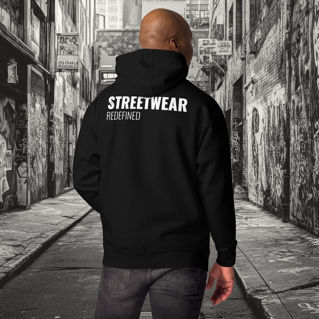 Men's Stylish Hoodie Black – Streetwear Redefined | Premium Cotton Blend - Main
