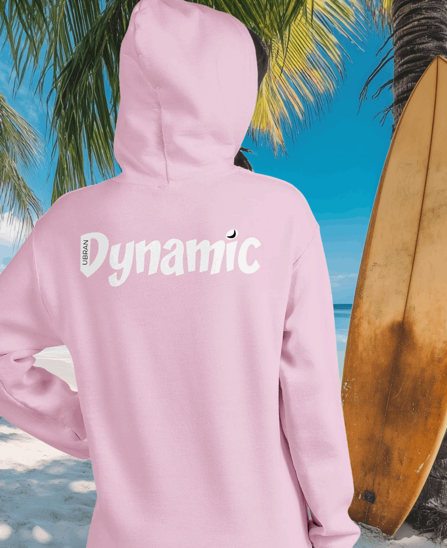 Women's Dynamic Moon Cosy Hoodie (Pink)