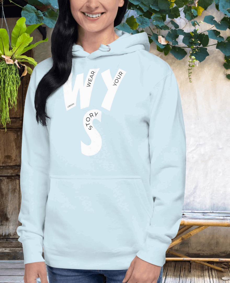 Women's Wear Your Story Premium Hoodie (Light Blue)