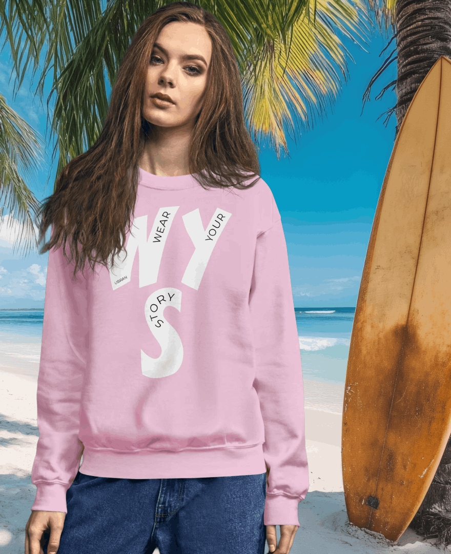 Women's Wear Your Story Premium Sweatshirt (Light Pink)