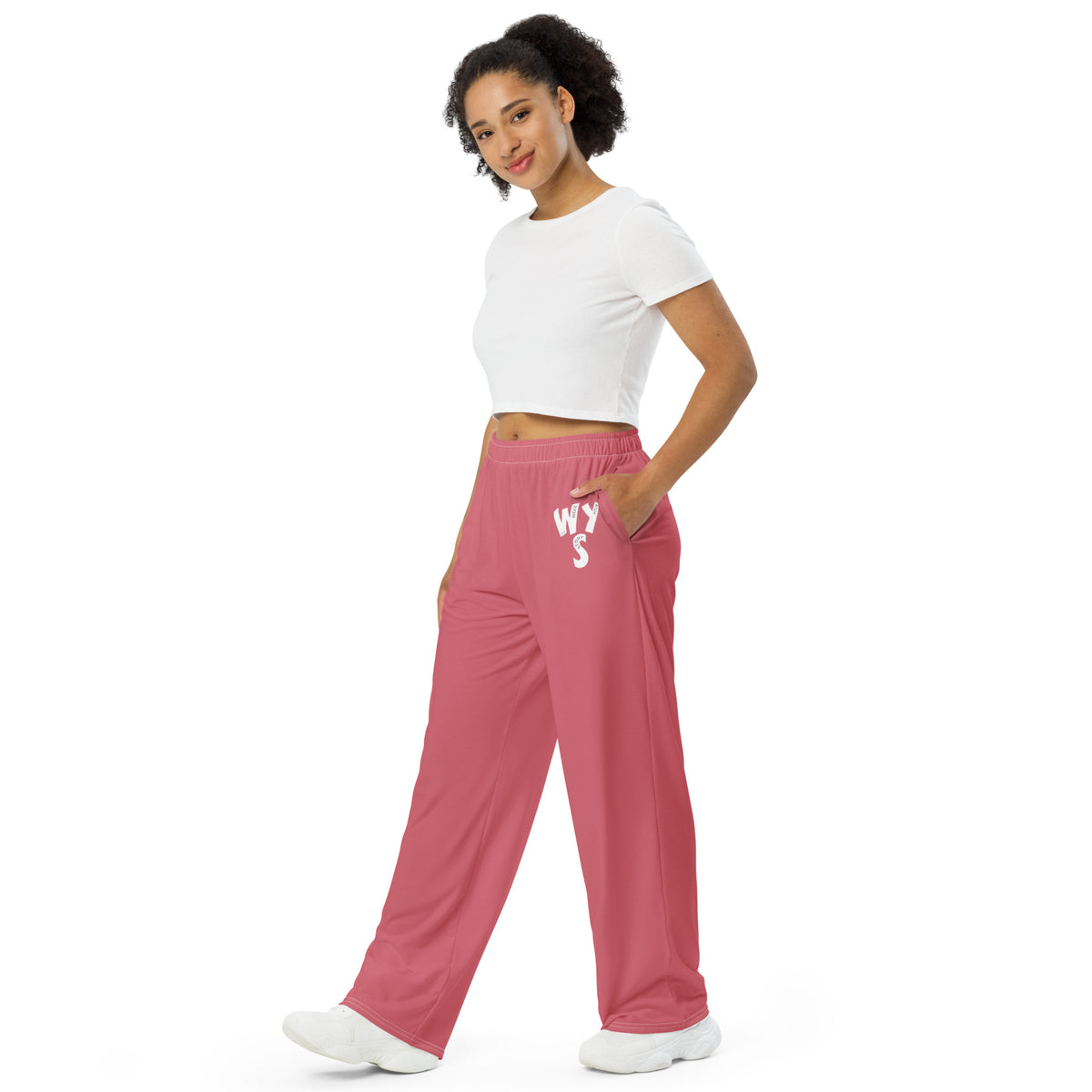 Women's Wear Your Story Wide-leg Pants (Cabaret) - Left