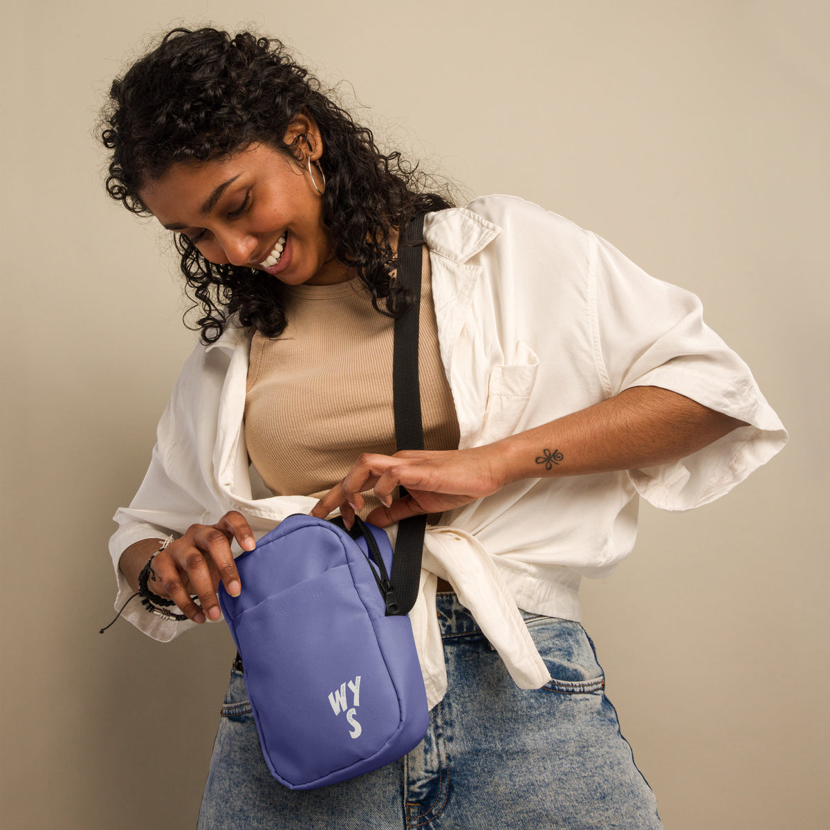 Women's Wear Your Story Premium Utility crossbody bag (Chetwode Blue) - Main