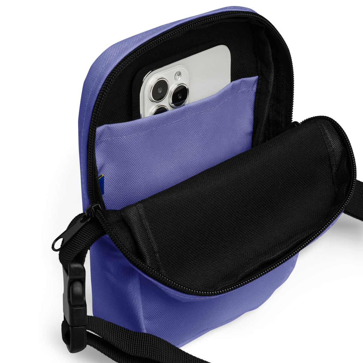 Women's Wear Your Story Premium Utility crossbody bag (Chetwode Blue) - Close Up