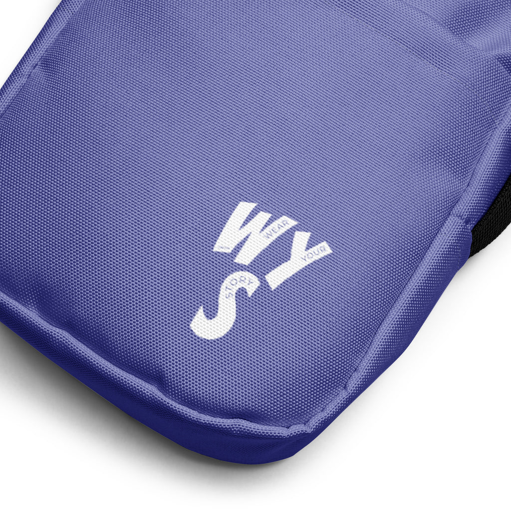 Women's Wear Your Story Premium Utility crossbody bag (Chetwode Blue) - Logo