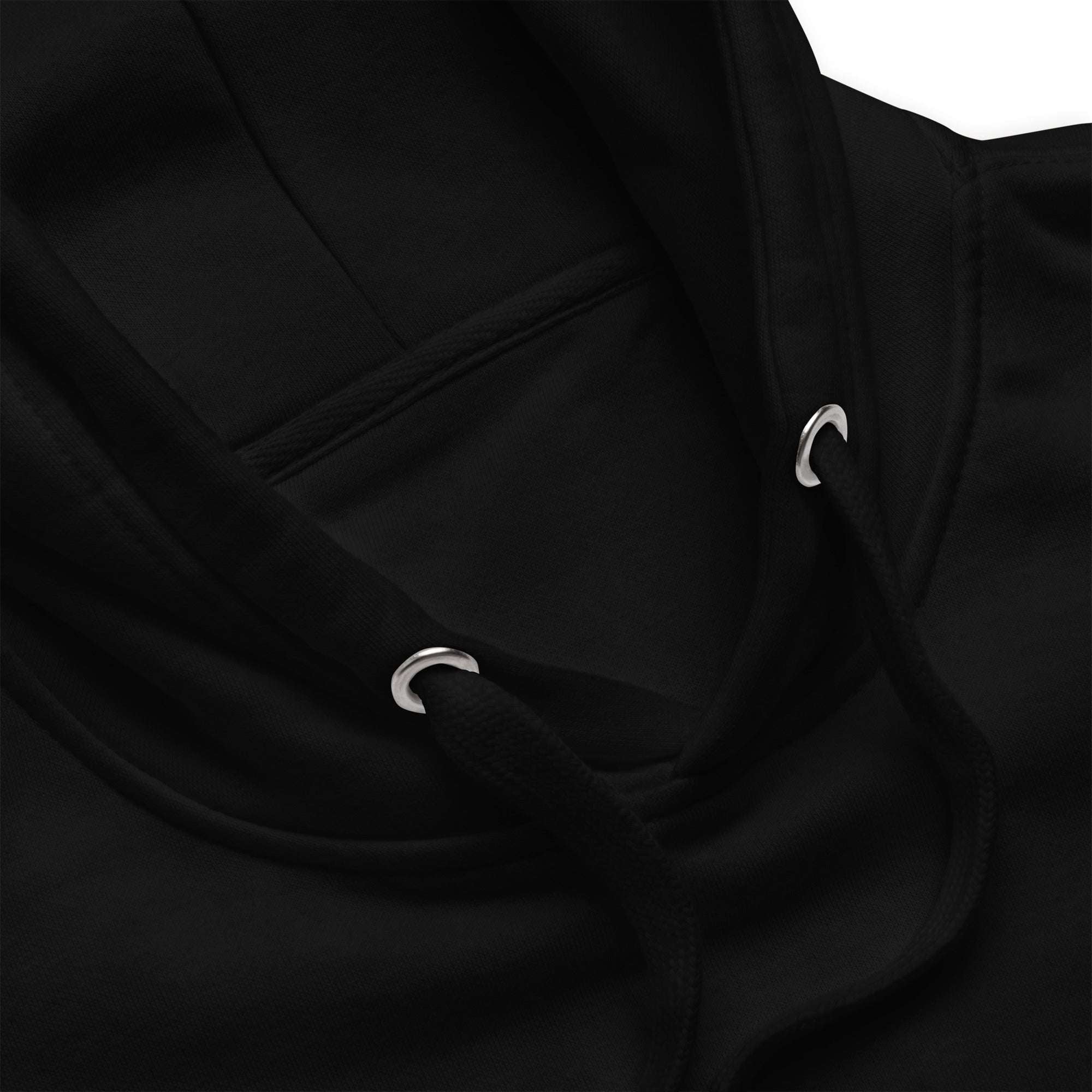 Men’s Stylish Hoodie Black – Wear Your Story | Streetwear Cotton Fleece Pullover Hoodie - Close Up