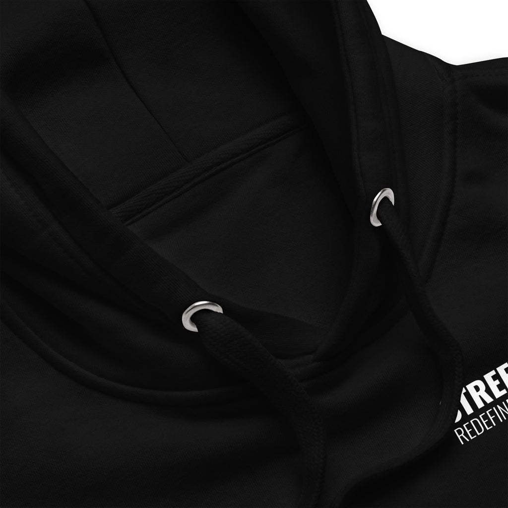 Men's Stylish Hoodie Black – Streetwear Redefined | Premium Cotton Blend - Close Up
