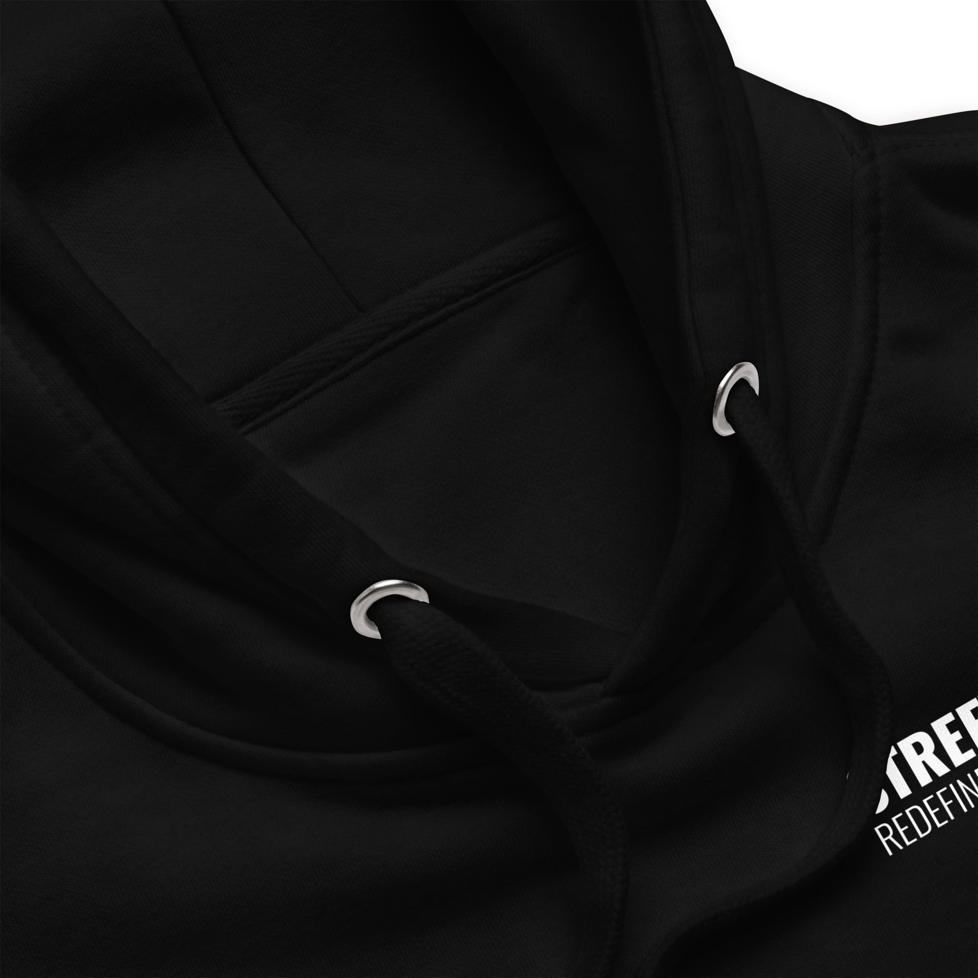 Men's Stylish Hoodie Black – Streetwear Redefined | Premium Cotton Blend - Close Up