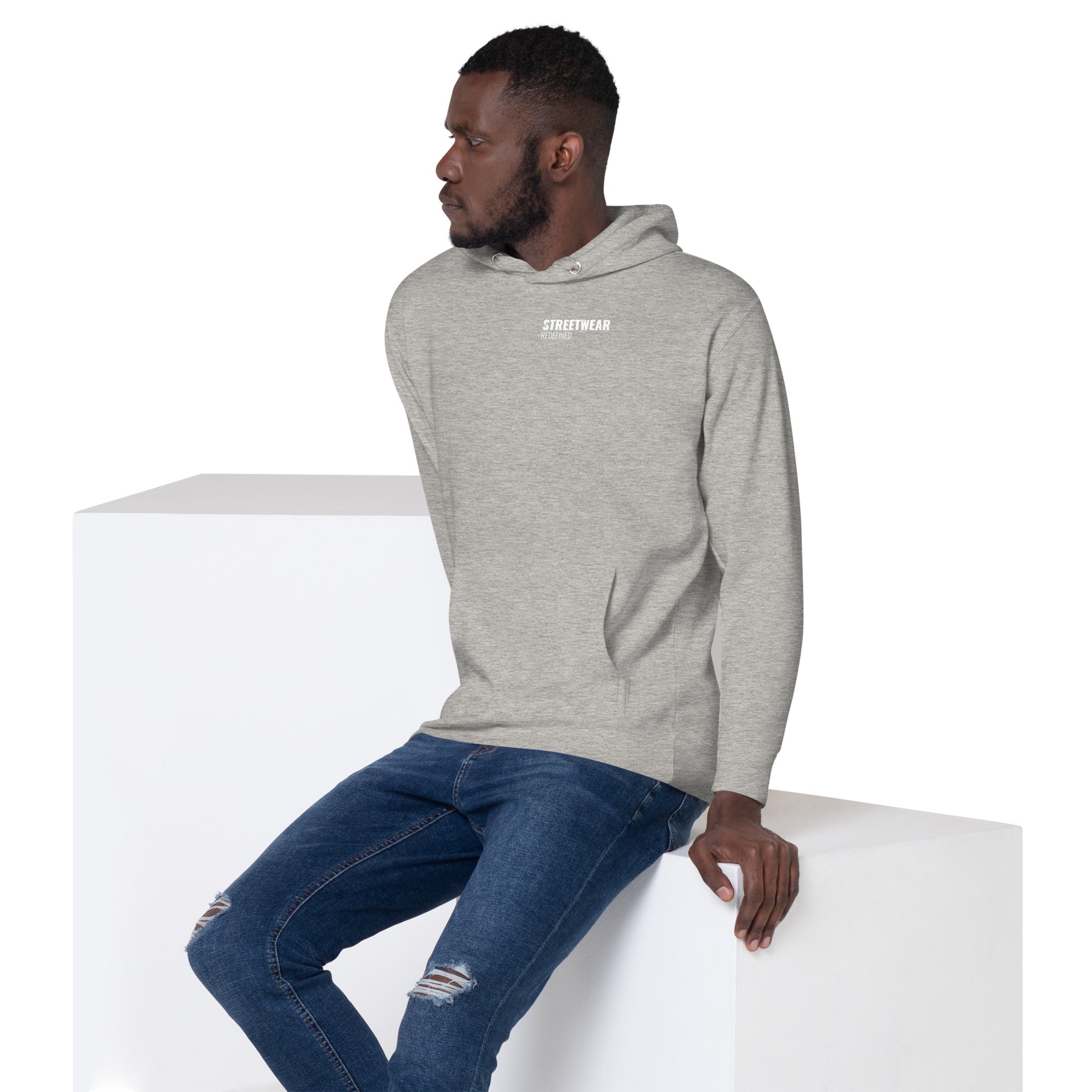 Men's Stylish Hoodie Carbon Grey – Streetwear Redefined - Front