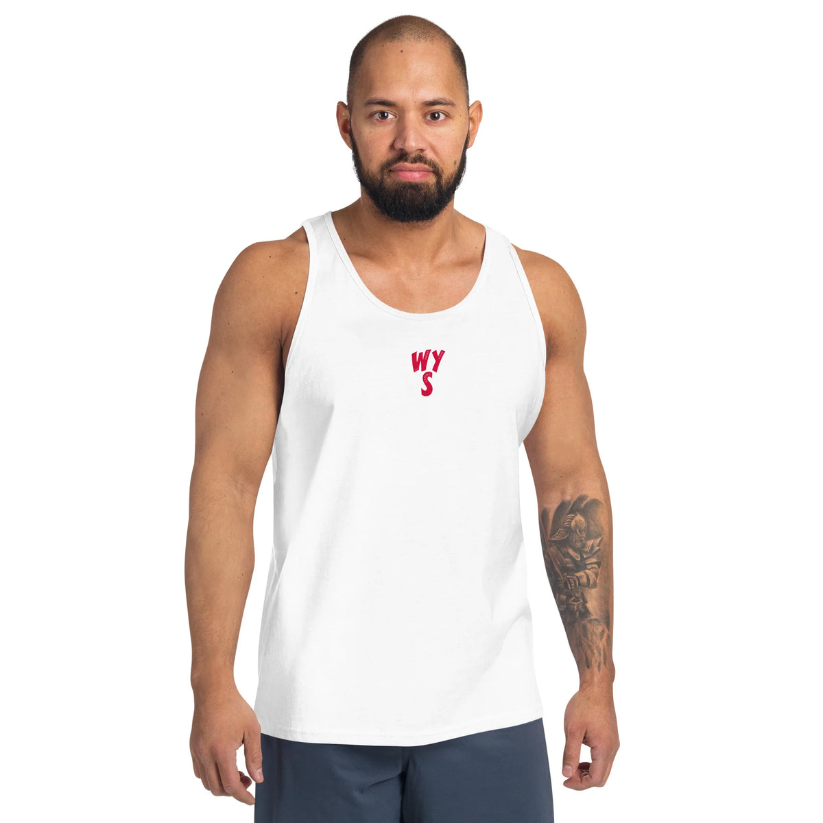Men's Wear Your Story Premium Tank Top (Crimson)