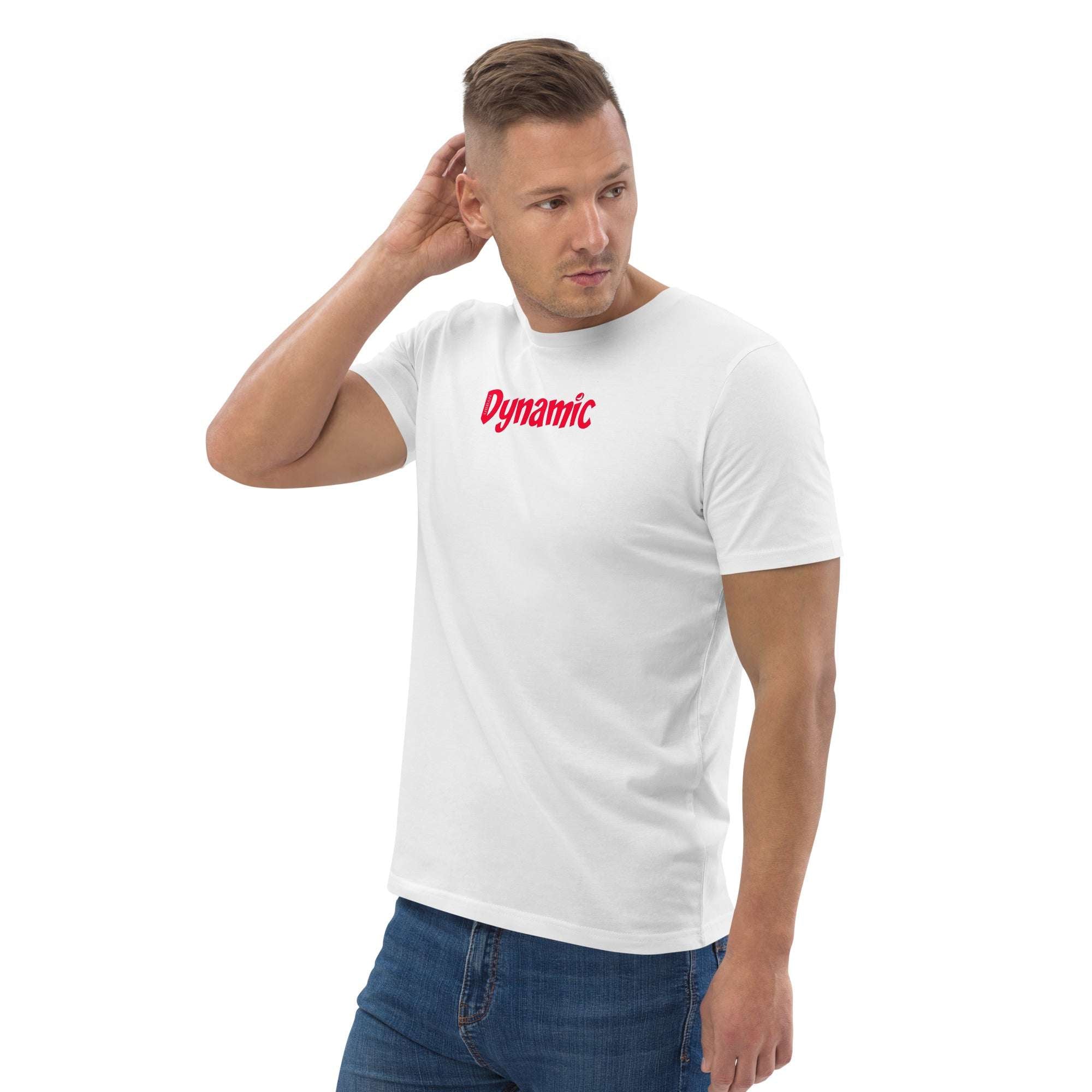 Men's Dynamic Moon Eco T-Shirt (Crimson) - Front