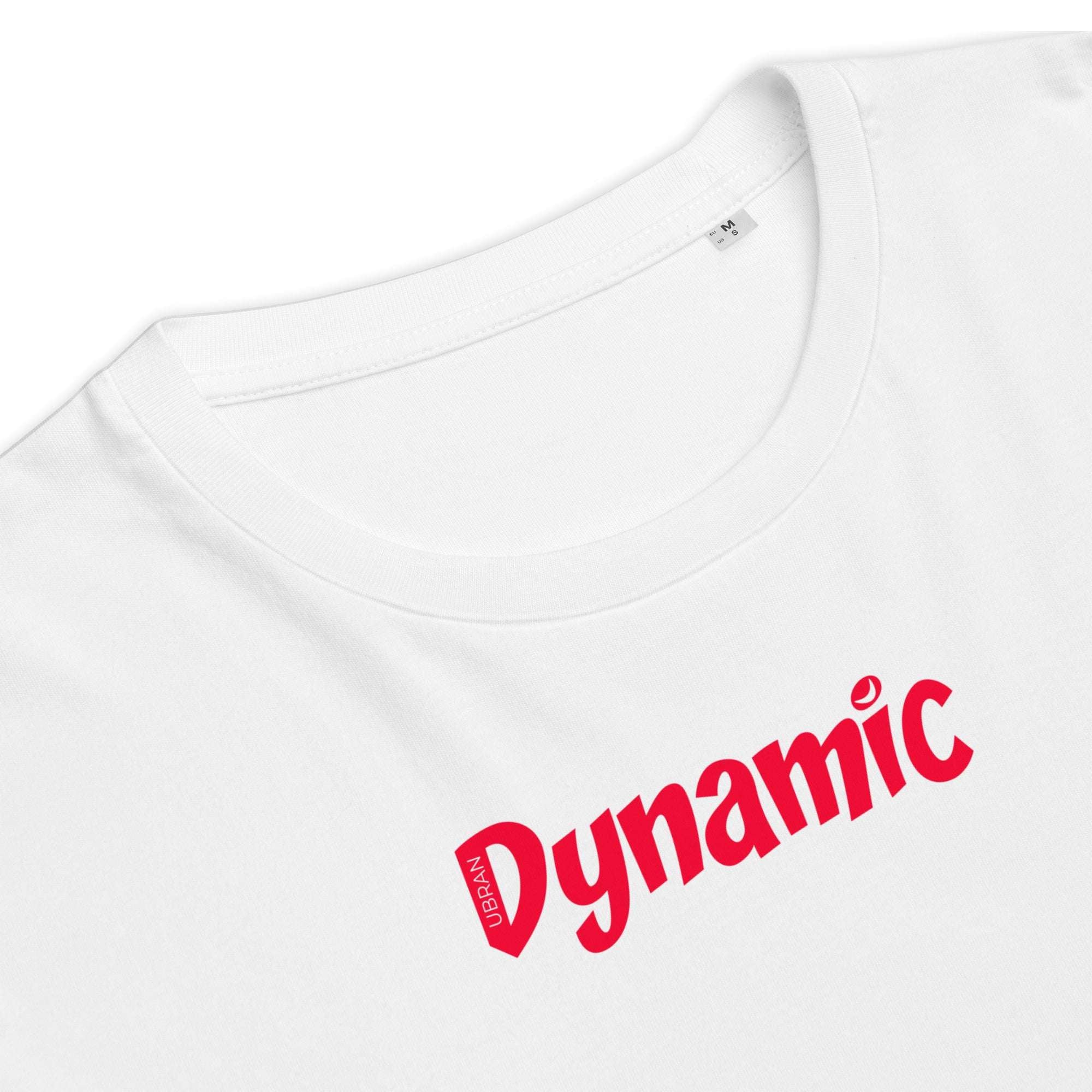 Men's Dynamic Moon Eco T-Shirt (Crimson) - Close Up