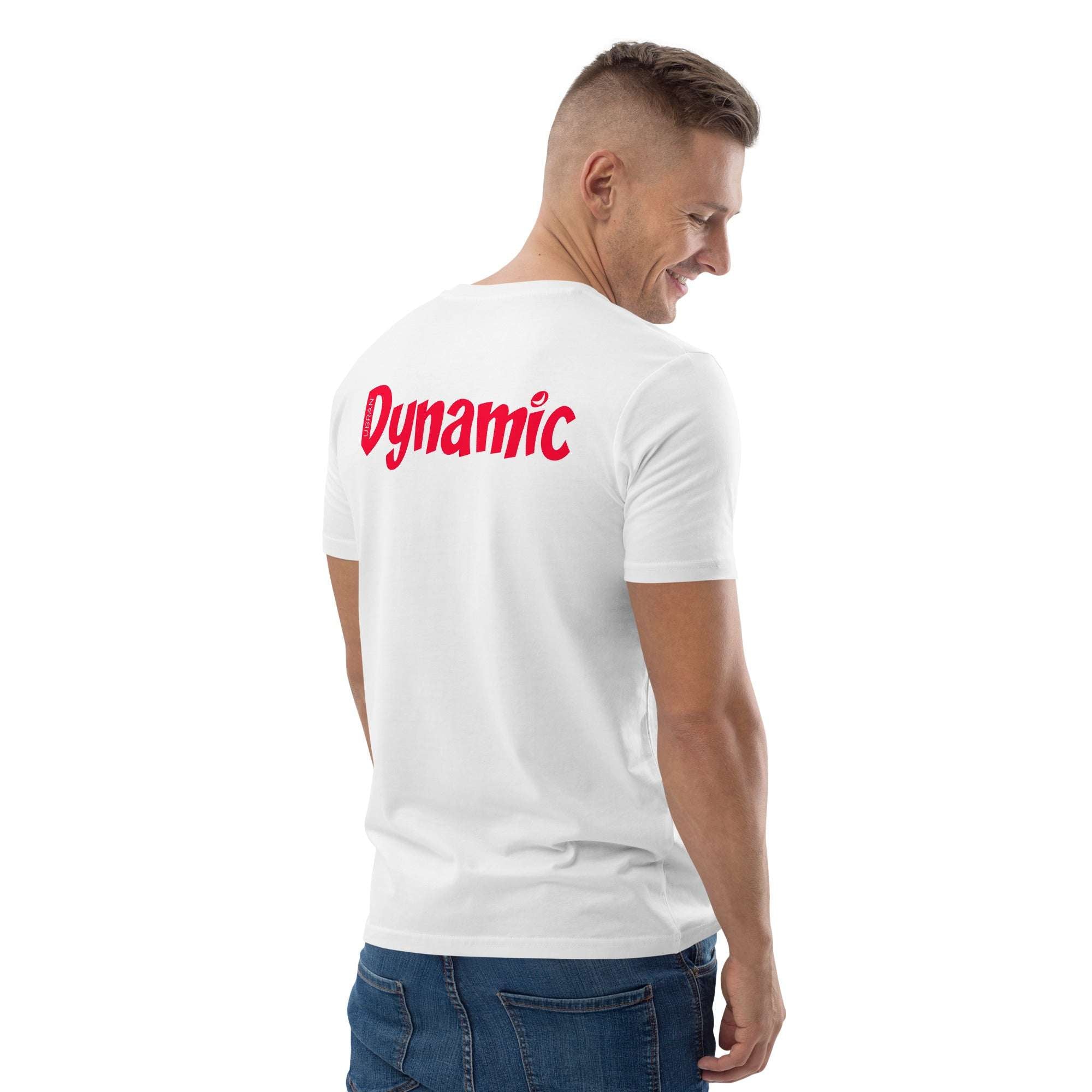 Men's Dynamic Moon Eco T-Shirt (Crimson) - Back