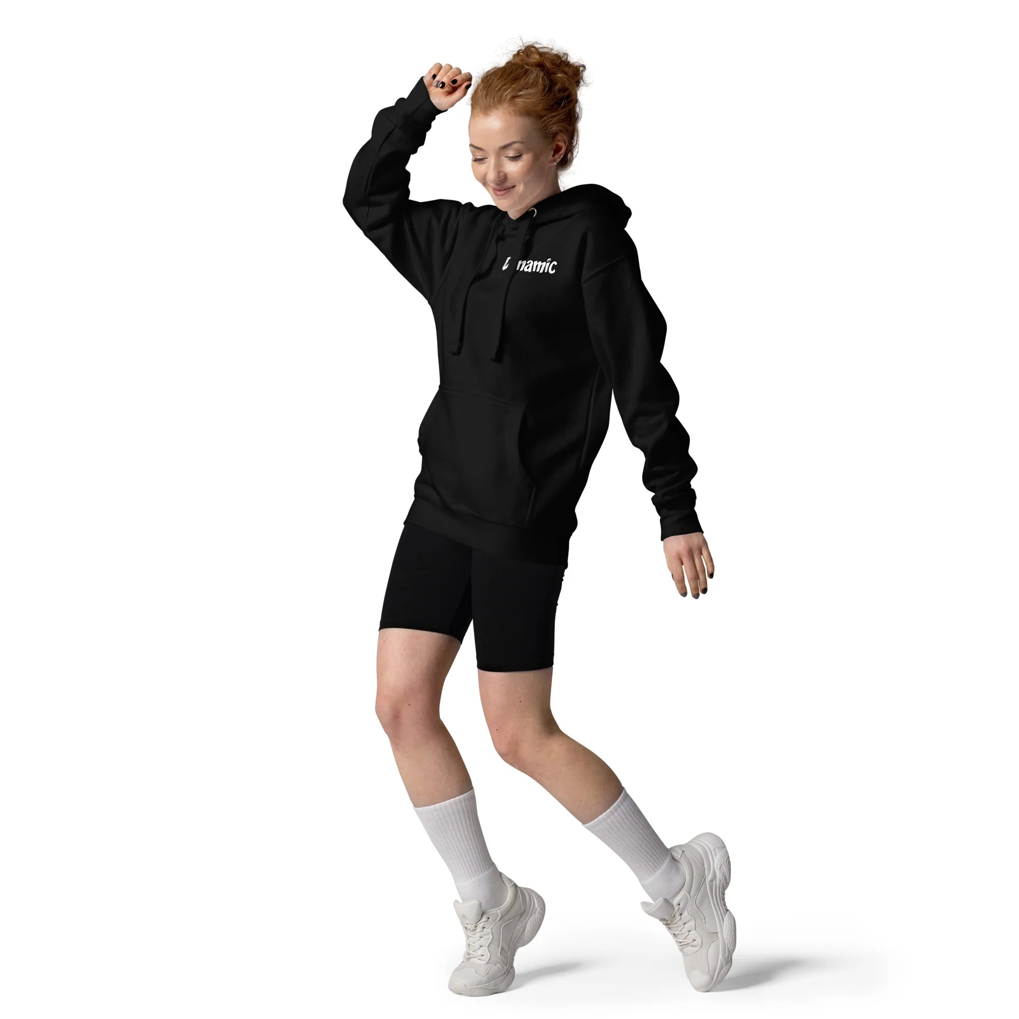 Women's Dynamic Moon Eco Hoodie (Black)
