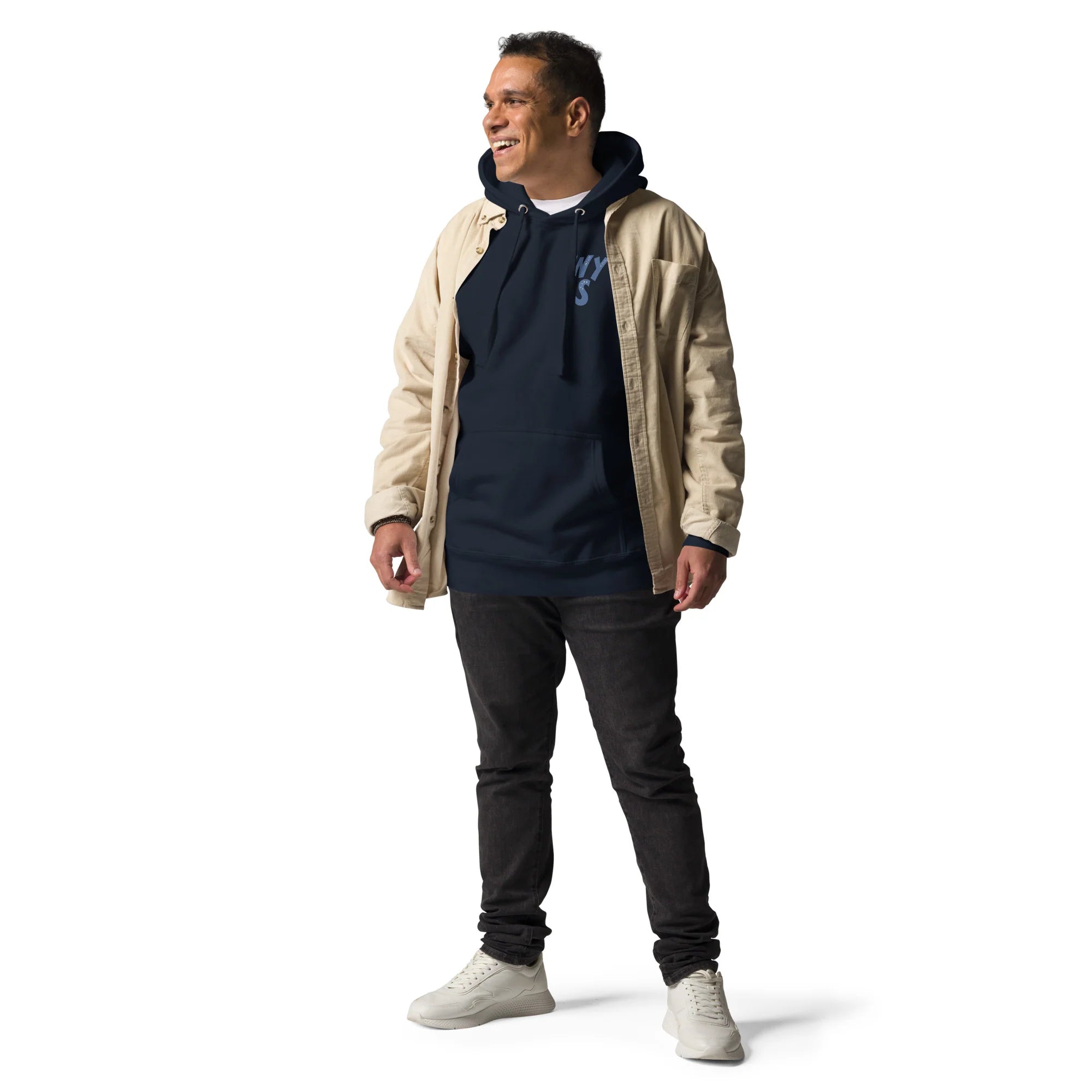 Men's Wear Your Story Premium Hoodie (Navy Blue)